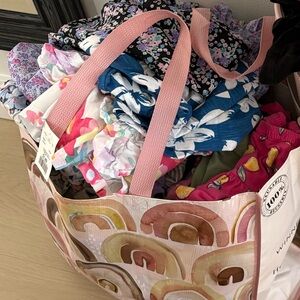 Tote Bag full of size 7/8 girls clothing
